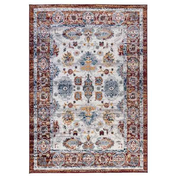 Amer Rugs Alexandria 2 ft. X 3 ft. Brown Floral Area Rug