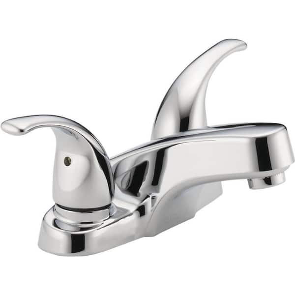 Peerless Core 4 in. Centerset 2-Handle Low-Arc Bathroom Faucet in Chrome