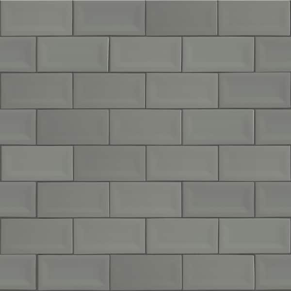 MSI Retro Blanco Inverted Beveled 3 in. x 6 in. Glossy Ceramic White Subway Tile (11 sq. ft./case) MSI Retro Blanco Inverted Beveled 3 in. x 6 in. Glossy Ceramic White Subway Tile (11 sq. ft./case)