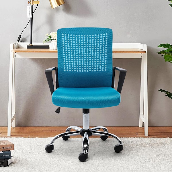 blue colour office chair