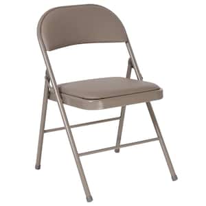 Gray Metal Seat Frame Folding Chair