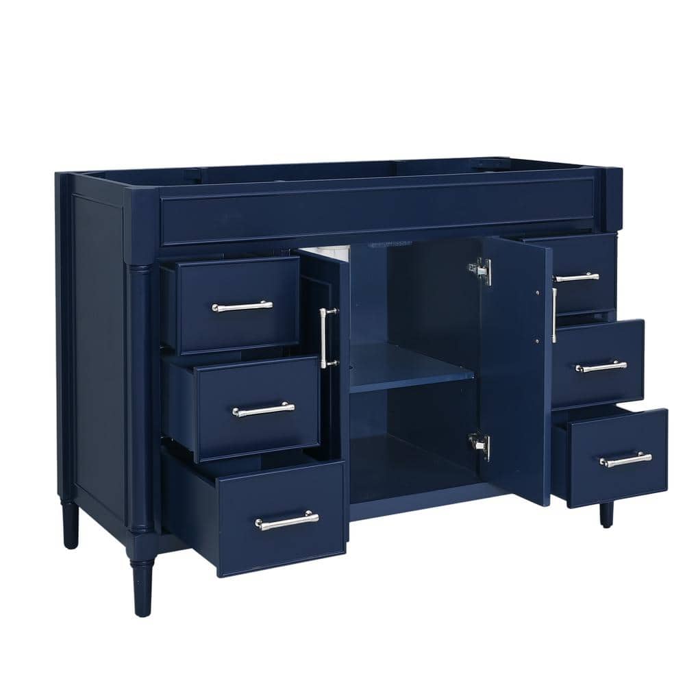 Selene 49'' Navy Blue Freestanding Single Bathroom Vanity