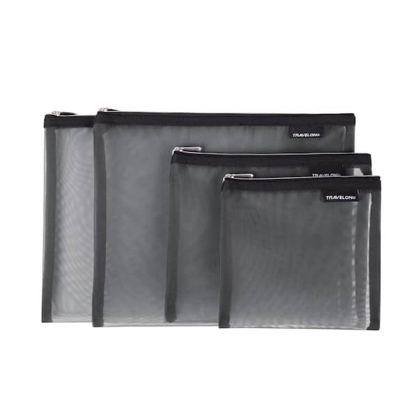 Gray Mesh Pouches (Set of 4)