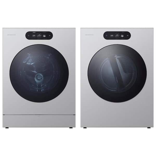 SIGNATURE 5.8 cu. ft. Brushed Platinum Steel Front Load Washer and 9.0 cu. ft. Dryer Set