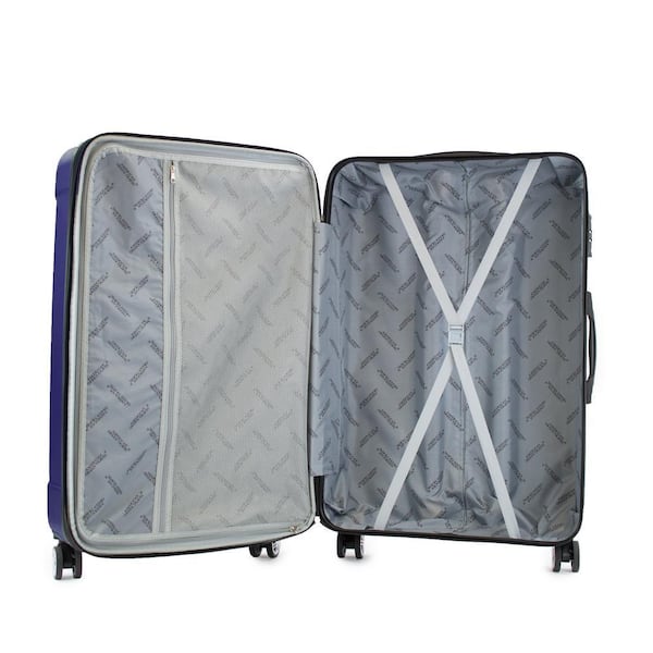 American Green Travel Denali S 3-Piece Navy Anti-Theft TSA Luggage