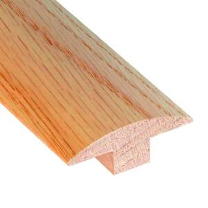Red Oak Natural 0.653 in. Thick x 1.9 in. Wide x 78 in. Length Hardwood T-Molding