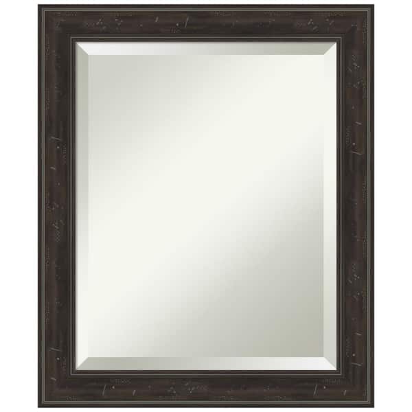 Amanti Art Shipwreck Greywash Narrow 20 in. H x 24 in. W Framed Wall Mirror