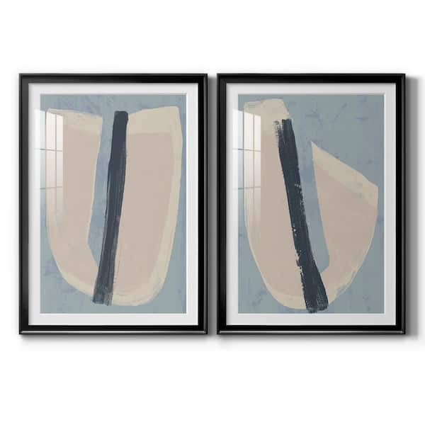 Wexford Home Paper Slice I by Wexford Homes 2 Pieces Framed Abstract Paper Art Print 18.5 in. x 24.5 in.