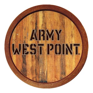 20 in. Army Black Knights "Faux" Barrel Plastic Decorative Sign