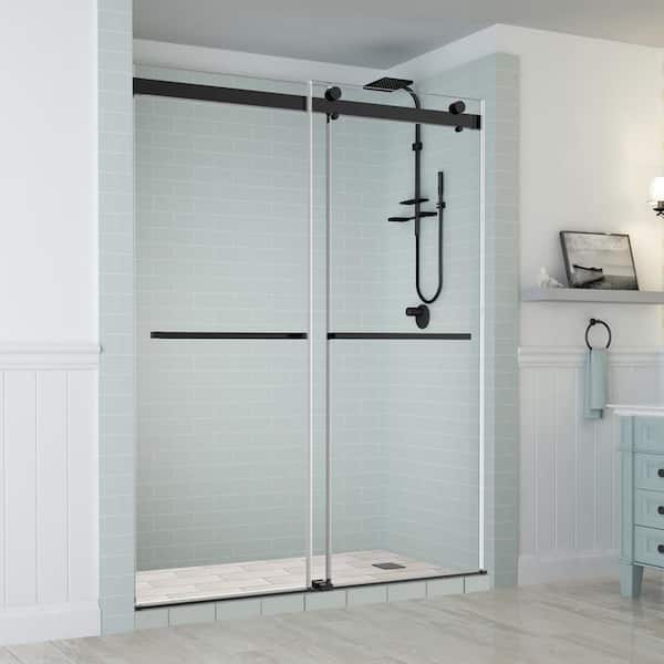 Aston Rivage 44 In To 48 X 76, Frameless Dual Sliding Shower Doors