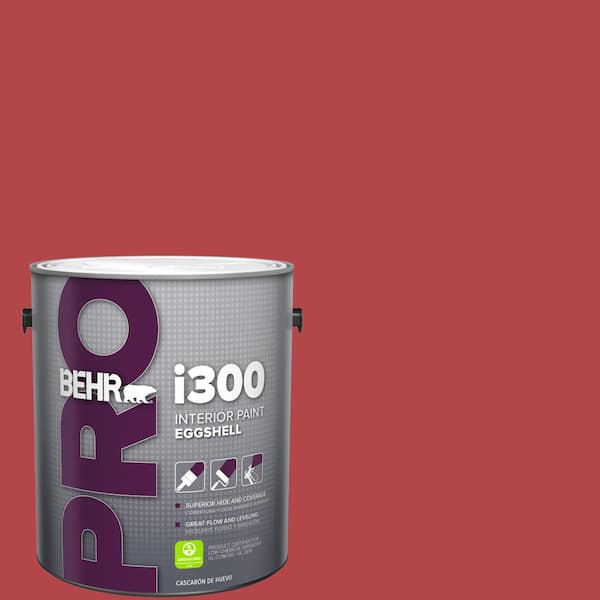 BEHR PRO 1 gal. #HDC-SM14-10 Intrigue Red Eggshell Interior Paint