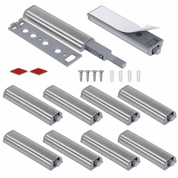 10-Pack Magnetic Push Latches, Push to Open Cabinet Hardware for Drawer Closure Push Catch