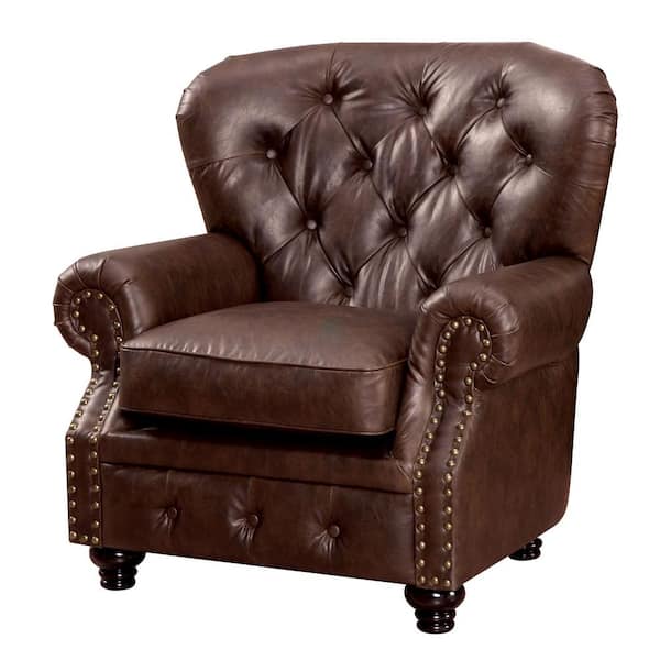 Stanford Brown Traditional Style Living Room Chair