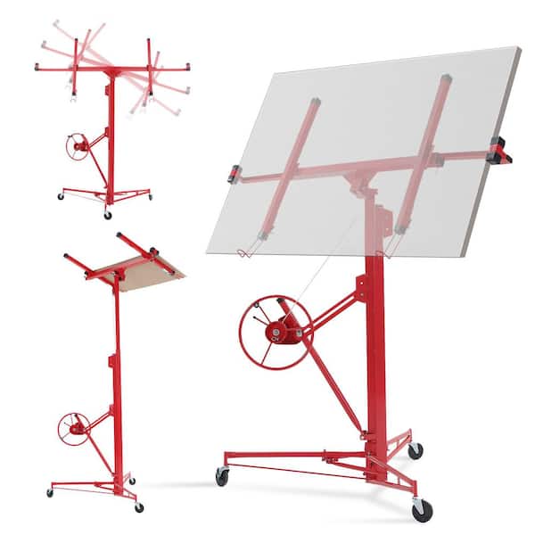 16 ft. Drywall Panel Hoist Jack Lifter Drywall Lift Panel Lift in Red