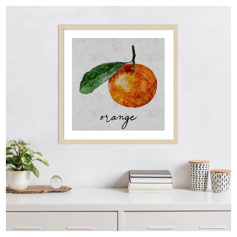 Summertime Citrus I Framed Graphic Art Print in Svelte Natural