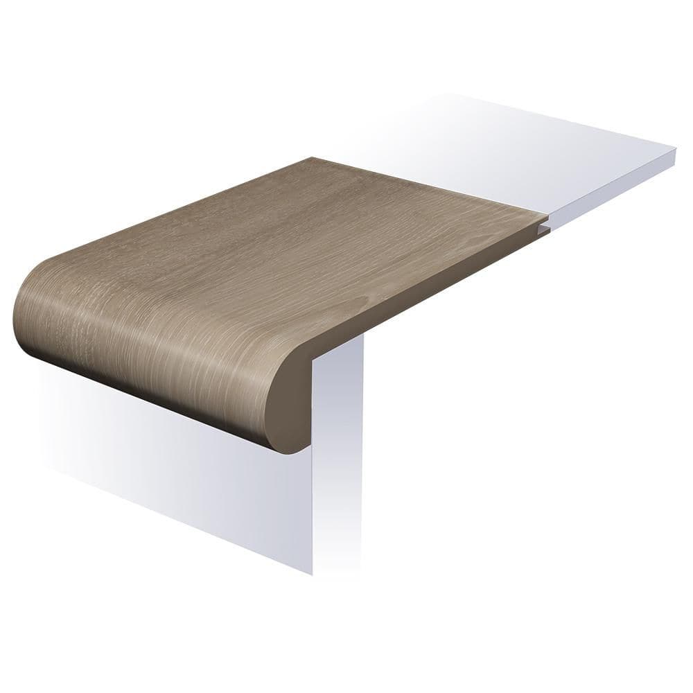Elegant Villa 0.98 in. T x 4-1/2 in. W x 94 in. L Waterproof Flush Stair Nose Moulding price history on PriceWatchPro