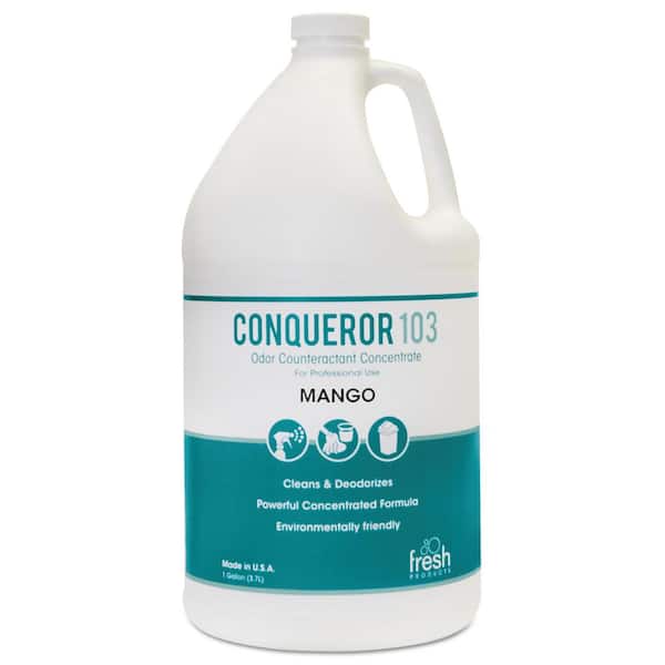 Conqueror 103 Odor Counteractant Concentrate, Mango, 1 gal Bottle, 4/Carton Conqueror 103 Odor Counteractant Concentrate, Mango, 1 gal Bottle, 4/Carton