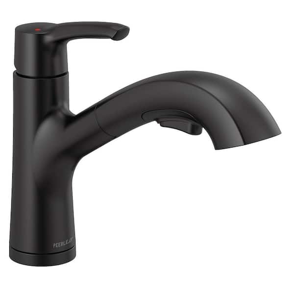 Peerless Parkwood Single-Handle Pull-Out Sprayer Kitchen Faucet in Matte Black