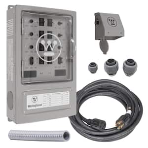 30 Amp 8-Circuit Manual Transfer Switch Kit