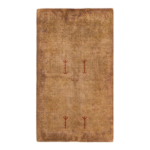 Solo Rugs Vibrance One-of-a-Kind Contemporary Yellow 5 ft. 1 in. x 8 ft. 8 in. Overdyed Area Rug