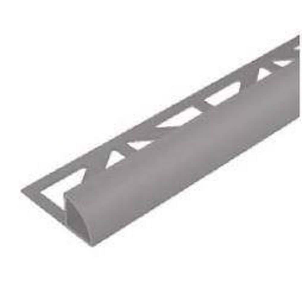 DURONDELL 0.3125 in. D x 98.5 in. W x 98.4 in. L Round Edge Aluminum Pwdr Ctd Platinum Gray Molding and Transition Trim price history on PriceWatchPro