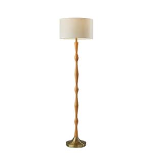 Adesso Emerson 59 in. Antique Brass Floor Lamp 5138-21 - The Home Depot