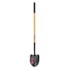 Husky 47 in. L Wood Handle Carbon Steel Digging Shovel with Grip 77416-945