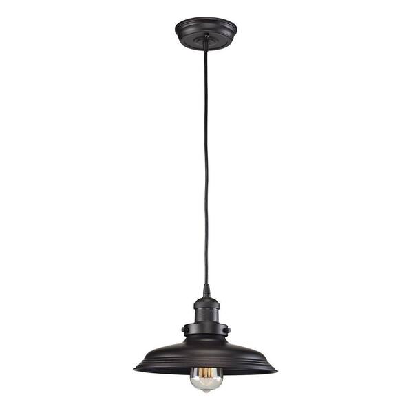 Titan Lighting Port Lincoln Collection 1-Light Oil-Rubbed Bronze Pendant