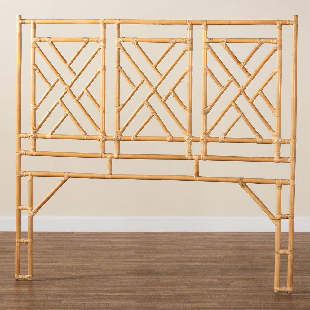 Karavo Natural Rattan King Size Open Frame Headboard