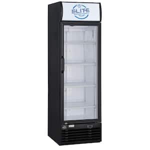 14.7 cu. ft. Commercial Display Cooler Refrigerator with Glass Door in Black