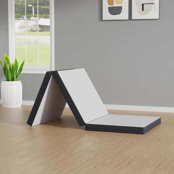 Furniture of America Bexa Narrow Twin Medium Memory Firm Foam Topper 3 in Folding Mattress