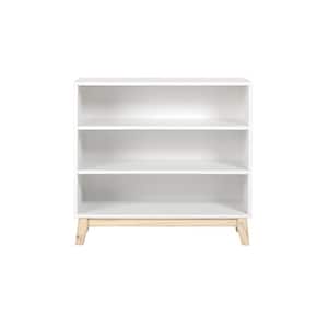 MOD 34 in. H White Under Window 3-Shelf Bookcase