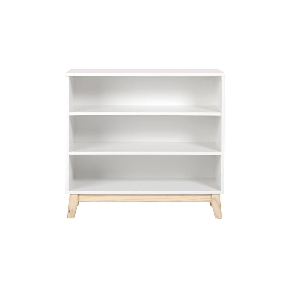 MOD 34 in. H White Under Window 3-Shelf Bookcase
