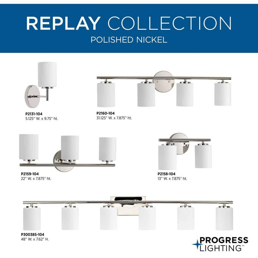 Polished Nickel 22" Dimmable Outdoor Vanity Light with Etched Glass Shades