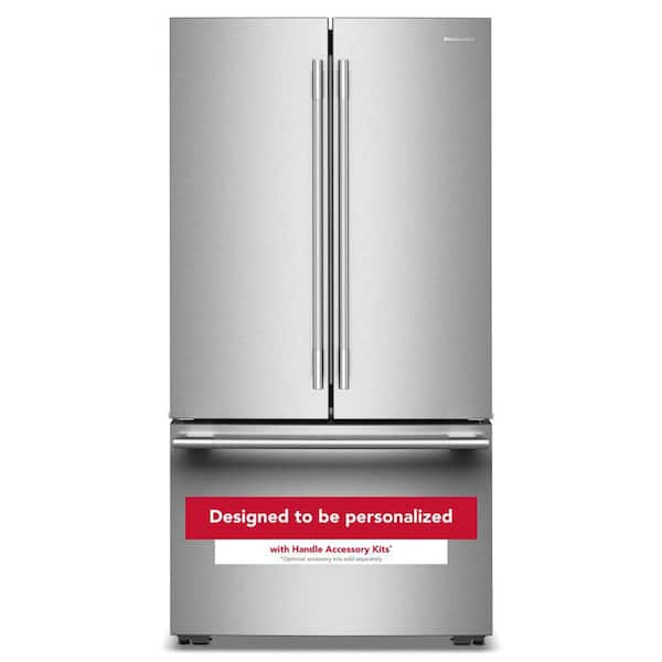 36 in. 24 cu. ft. Counter Depth French Door Refrigerator in PrintShield Stainless with Preserva Food Care System