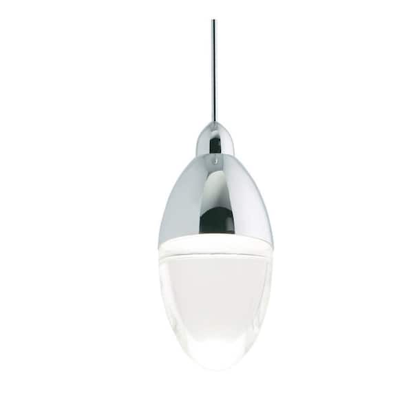 AFX London 7-Watt Integrated LED Polished Nickel Standard Pendant Light