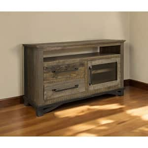 Brown TV Stand Fits TV's up to 50 in. with Shelves, Cabinet, Storage