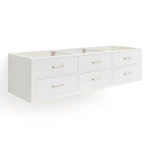 Hutton 72 in. W x 22 in. D x 18 in. H Bath Vanity Cabinet without Top in White