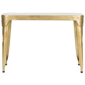 Classic 43 in. Gold Metal Console Table