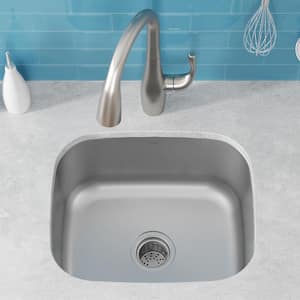Premier Undermount Stainless Steel 20 in. Single Bowl Kitchen Sink