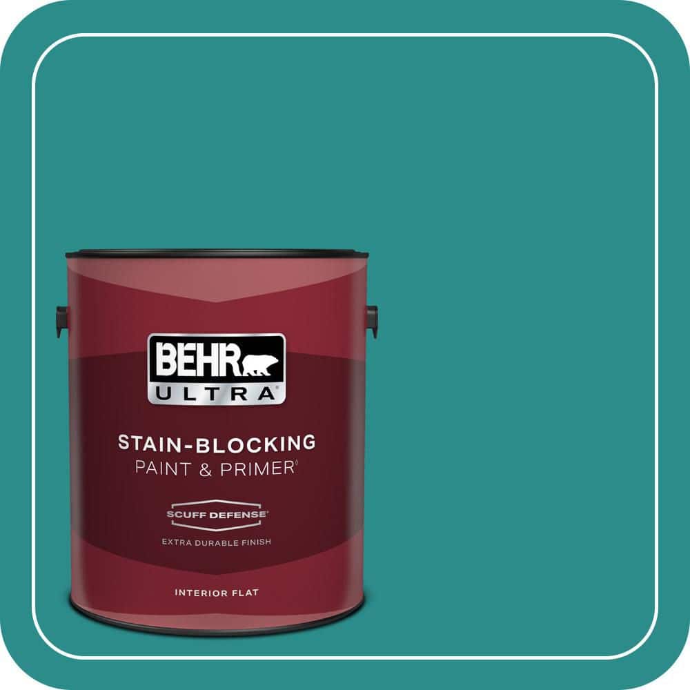 1 gal. Home Decorators Collection #HDC-FL13-12 Taos Turquoise Extra Durable Flat Interior Paint & Primer price history on PriceWatchPro