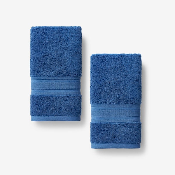 The Company Store Company Cotton Sapphire Solid Turkish Cotton Fingertip Towel (Set of 2)