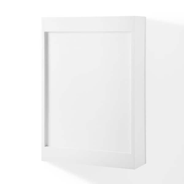 CROSLEY FURNITURE Savannah 18 in. x 26 in. x 6 in. Surface-Mounted Mirrored Medicine Cabinet in White