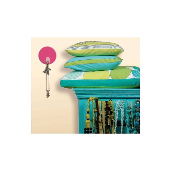 RoomMates 2.875 in. Bright Pink Magic Hook Wall Graphic
