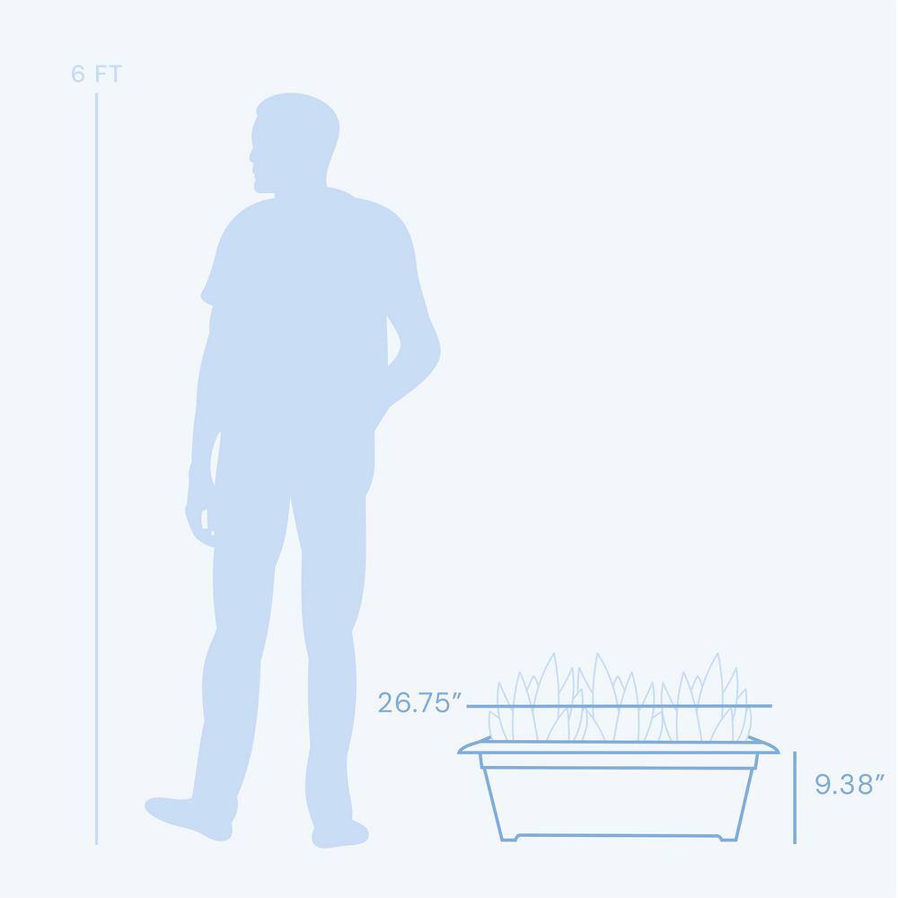 Dayton Coral Recycled Plastic Deck Box Planter