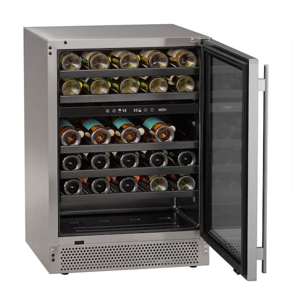 NewAir Dual Zone 24 in. 46-Bottle Built-In Wine Cooler