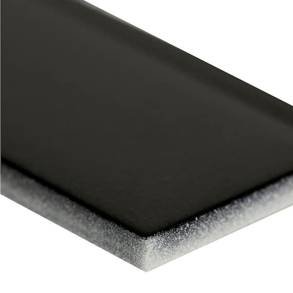 MSI Metallic Gray Beveled Subway 12 in. x 12 in. x 0.31 in. Glass
