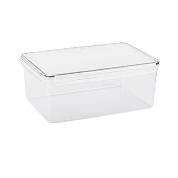 2 Piece Large Airtight Bread Storage Container Set for Kitchen Countertop, Plastic Bread Keeper, 11.6 Qt / 11L Each
