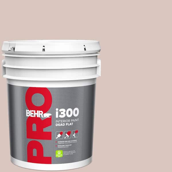 BEHR PRO 5 gal. #PPU2-06 Wisp of Mauve Dead Flat Interior Paint