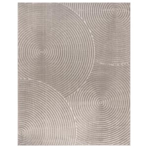 Conway Grasse Gray 6 ft. x 9 ft. Geometric Indoor Area Rug